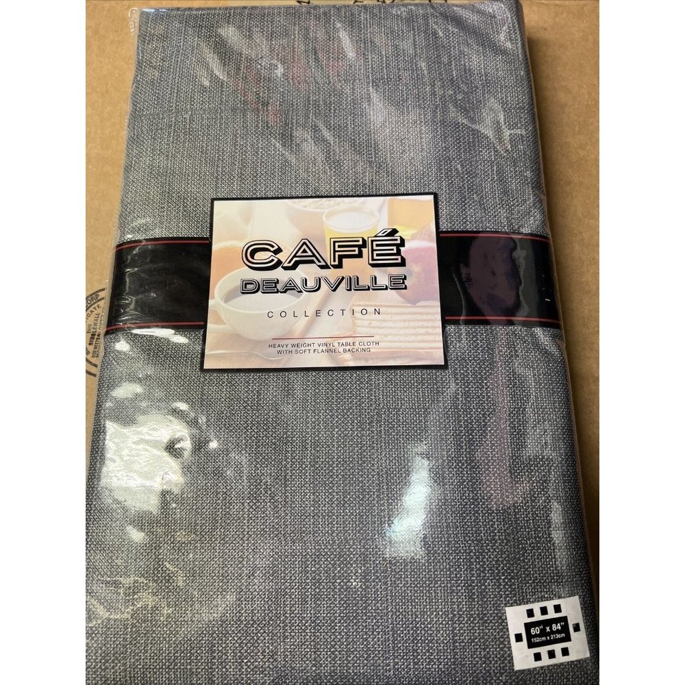 Lintex Cafe Deauville Vinyl Tablecloth Grey (60 x 84)